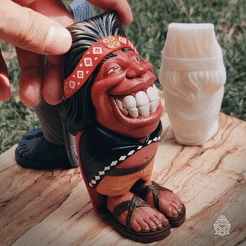 Indio-Pícaro-01gif.gif Download file Rogue Indian • Design to 3D print, Pipe_Cox