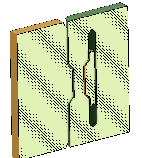 crossection.gif Charnière - montant
