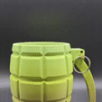 grenade1.gif Grenade out cozy with removable pin.
