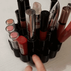 gifpieno.gif 3D-Datei Drehbarer Make-up- oder Stifte-Organisator・3D-Drucker-Vorlage zum herunterladen