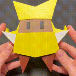 demo.gif Бесплатный STL файл Оливия из игры Paper Mario: Король оригами (елочное украшение)・Модель для загрузки и 3D-печати