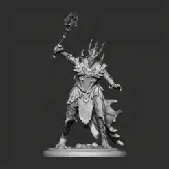 ZBrush-Movie.gif STL file Sauron the black hand・3D printing idea to download, Infernum-Miniatures