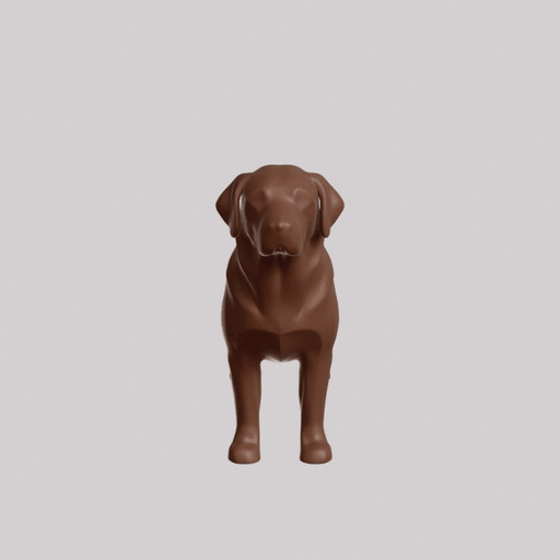 Minimalist Labrador Retriever Sculpture