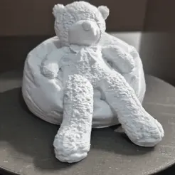Teddy-Bear-on-ball-GIF-3.gif STL file Teddy Bear on a ball・Design to download and 3D print