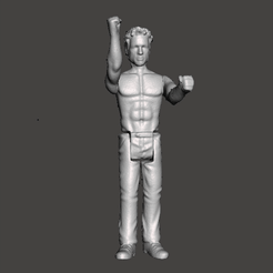 GIF.gif STL file Fight Club Action Figure Tyler Durden KENNER STYLE KENNER 3.75 POSSIBLE ARTICULATED .STL .OBJ・3D print object to download