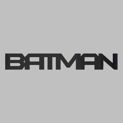 Logo-Batman-Flip-Text.gif Download STL file BATMAN FLIP TEXT LOGO • 3D print model, fun3dcreative
