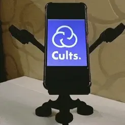 Reducido-2.gif STL file Smartphone iPad support desk・Model to download and 3D print