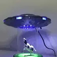 ufo.gif Free STL file UFO Abduction Lamp with blinking lights・3D printable object to download