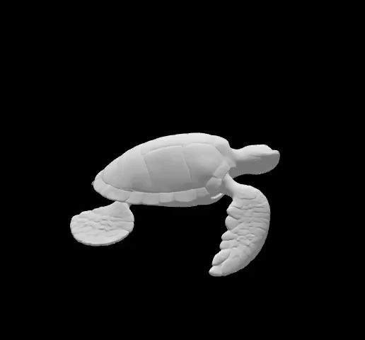 🐢 Stylized Sea Turtle・ STL File for 3D printing・Cults