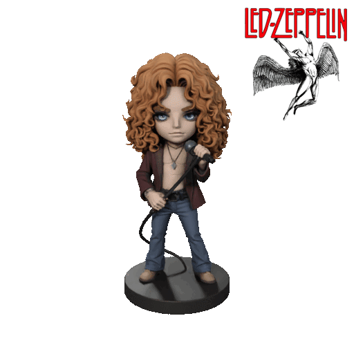 Robert Plant – Led Zeppelin Chibi Classic Rock Vocalist Figure (Fan Art)