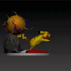 pika_lampara.gif STL file pikachu volt ball lamp・3D print object to download