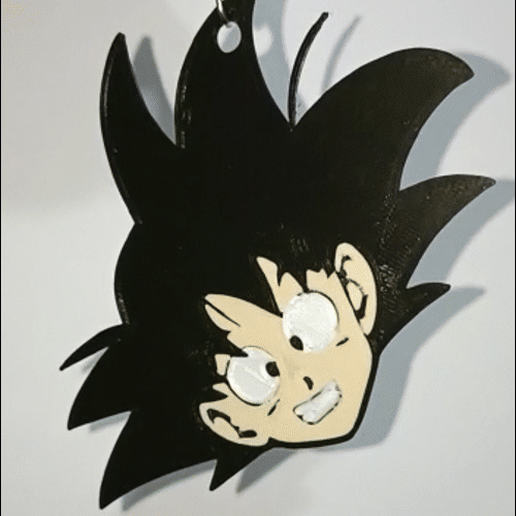 Goku keychain, 3 colors! 3D model