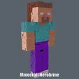 Minecraft-Herobrine.gif Minecraft Herobrine (Easy print and Easy Assembly)