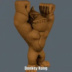 Donkey Kong.gif Файл STL Donkey Kong (легкая печать без поддержки)・Модель 3D-принтера для загрузки