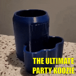 ezgif.com-gif-maker.gif Archivo STL El koozie de fiesta definitivo・Modelo para descargar e imprimir en 3D
