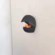 bico gif.gif STL file PARROT'S BEAK COAT RACK・3D printing idea to download
