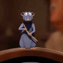 Remy-Rataouille.gif STL file Remy - Ratatouille・3D print model to download