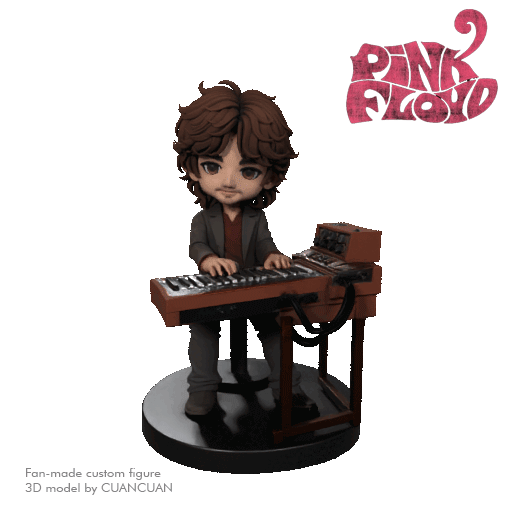 Richard Wright – Pink Floyd Chibi Progressive Rock Keyboardist Figure (Fan Art)