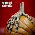 Flexi-Factory-Dan-Sopala-Skeleton-Hand.gif Fichier 3D Main squelettique Flexi Print-in-Place・Modèle à imprimer en 3D à télécharger, FlexiFactory