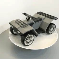 20220917_164144.gif STL file ATV Quad scale 1/12 oder 1/10 Diorama Crawler Garage・3D printing template to download, querfeld