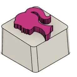 FaceBarbie.gif Archivo 3D gratis KEYCAP BARBIE・Diseño de impresión 3D para descargar
