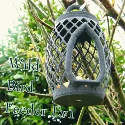 Nichoir2_anime2.gif STL file Wild bird feeder ev1・3D print model to download