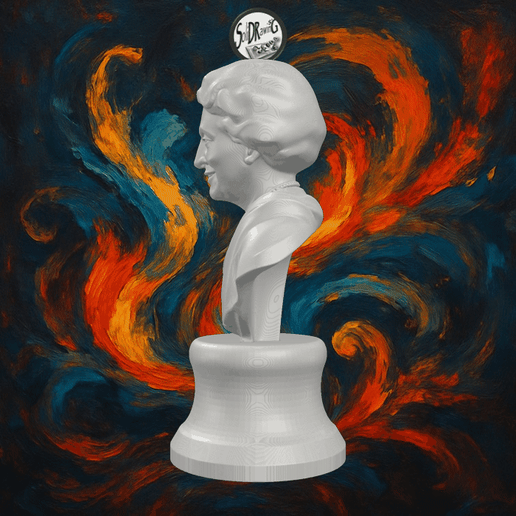 Indira Gandhi Smiling Portrait Statue – SoliDRawinGs SG3253