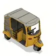 15d3f844-b5f1-4e1c-bbbc-de4d009af4c8.gif Yellow Tuk-Tuk/ Auto Rickshaw with Movements