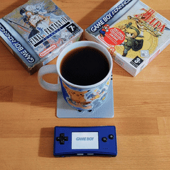ezgif-5-ec53648e8b.gif Game Boy Advance SP Inspired Coaster (For Support & Commercial Licence)