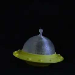 PLATILLO-GIF.gif STL file Flying saucer・Model to download and 3D print