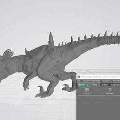 Debut-2021-06-09-13_23_31.gif STL file Cold Ones Seraphon/Lizardmen Cavalry/Raptor・Design to download and 3D print, lucathehunter