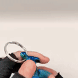 ezgif.com-video-to-gif-12.gif Archivo STL Llavero Flexi Ram Horn Wyvern, impresión en el lugar, dragón articulado・Idea de impresión 3D para descargar