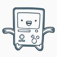 GIF-B1.gif STL file BEEMO 1 COOKIE CUTTER AVENTURE TIME・3D printer model to download