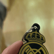 Gif-llavero.gif REAL MADRID keychain/keychain (AMS/MULTICOLOR)