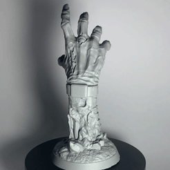 IMG_0194.gif 3D file Zombie Hand・3D printable model to download, STLFLIX