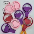 Heart-Spinner-Slideshow.gif Archivo STL Corazón Spinners: Lápices, llaveros y mucho más・Diseño de impresora 3D para descargar