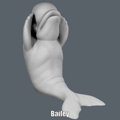 Bailey.gif STL file Bailey (Easy print no support)・3D printing template to download, Alsamen