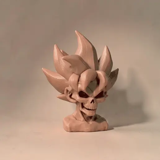 Skeleton Skull Bust of Goku | Multicolour & Single Colour 3D model