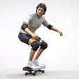 skate18.gif N1 Skateboarder Skateboarding with skateboard