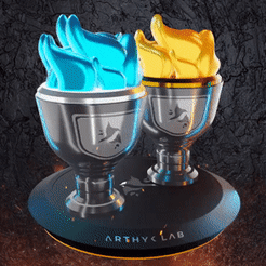 Arthyk_Lab__httpstcoKLJfxhegAB.gif STL-Datei CALIZ ARTHYK CUP TROPHÄE kostenlos・3D-druckbares Design zum herunterladen, ArthykLab