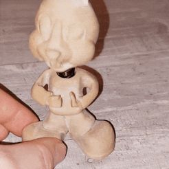 Bunny à tête branlante sans capuche