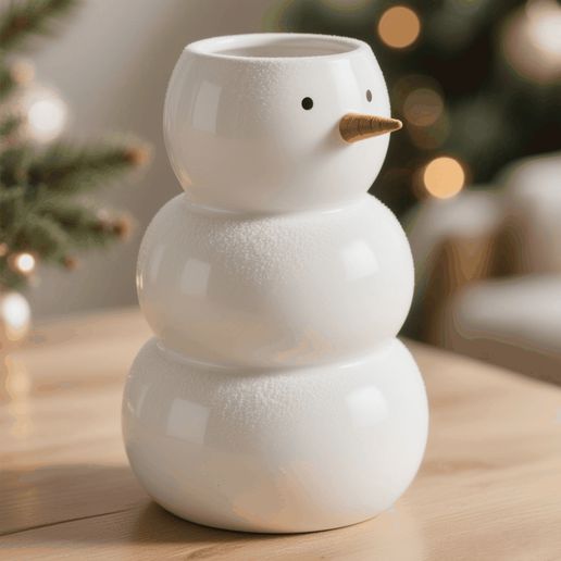 503.gif Minimal snowman vase