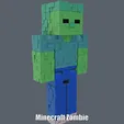 Minecraft-Zombie.gif Minecraft Zombie (Easy print and Easy Assembly)