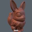 Eevee.gif Файл STL Eevee (легкая печать без поддержки)・Шаблон для 3D-печати для загрузки