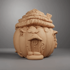 Pumkin.gif Archivo STL gratuito Pumpkin House・Design para impresora 3D para descargar