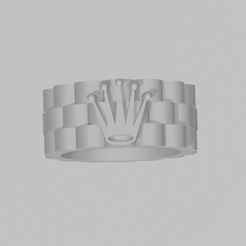 Grabación-2023-09-29-233105.gif Archivo STL anillo rolex・Objeto para impresora 3D para descargar