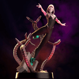 Fan Art Spider Gwen - 2 in 1 - Statue