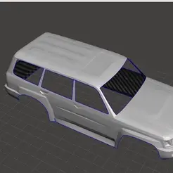 ezgif.com-gif-maker-8.gif STL file 10TH SCALE Nissan Patrol・Model to download and 3D print