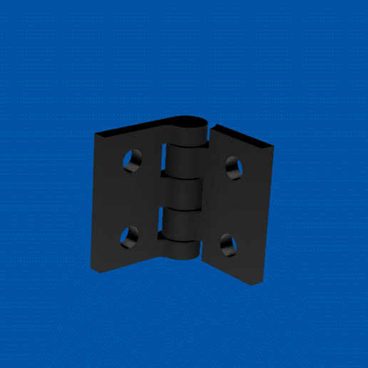 LHinge.gif 铰链 1" x 1.625" CtoC，用于 1/4" 螺栓。