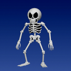 duh.gif STL file Skeleton from Cuphead・Model to download and 3D print, chazz1981